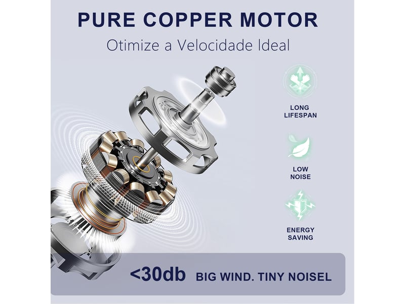  Ventilateur plafond 52 noir avec lumière, télécommande, moteur dc réversible, 3 temps couleur – intext, chambre, salon  - Conforama R