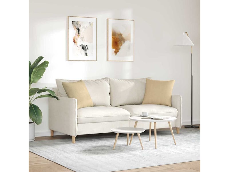 Lot de 2 coussins de canapé, coussins décoratifs vert gris 45 x 45 cm cf59201 - Conforama D