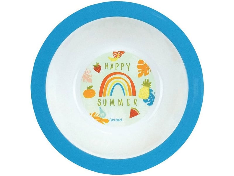  Dinette imitation les amis fruits avec assiettes ø16 et ø22, tasse 220 ml, couverts et peluche lama 27 cm 006573 - Conforama D