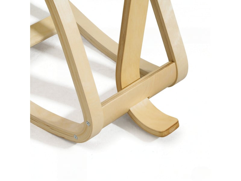 Chaise à genoux avec dossier 51x84x93 cm mécanisme de bascule bois bleu foncé  - Conforama D