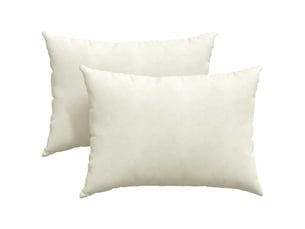 Lot de 2 coussins de canapé, coussins décoratifs crème 70 x 50 cm cf59052
