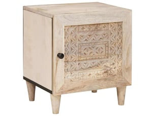 Table de chevet - cabinet de chevet - table de nuit 2 pièces blanc 80 x 50 x 40 cm