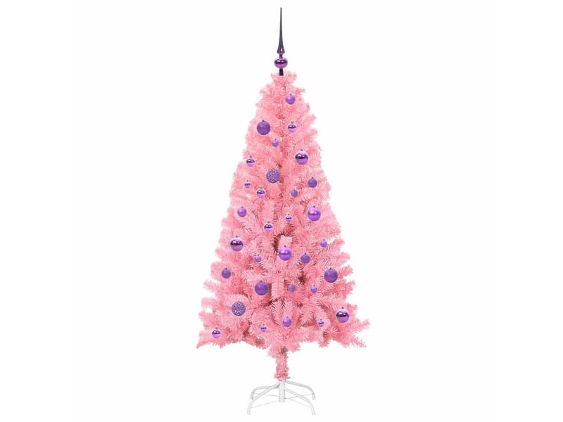  Sapin de noël, arbre de noël rose 150 cm pvc shl2091  - Conforama D