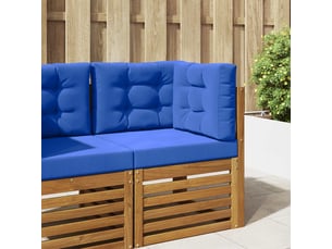 Coussin de canapé d'extérieur, coussin de chaise polyester bleu royal 60 x 60 cm cf54033