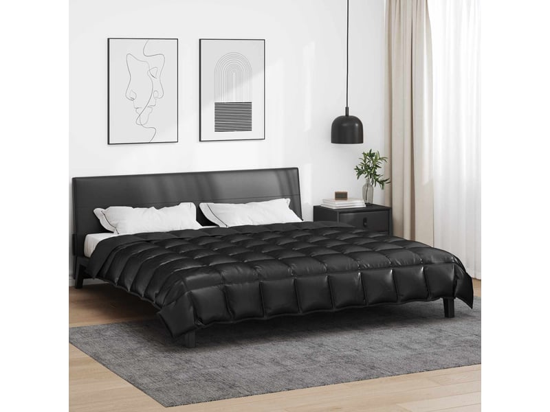  Duvet d'hiver - couette 220 x 240 cm 450 gm² noir  - Conforama B
