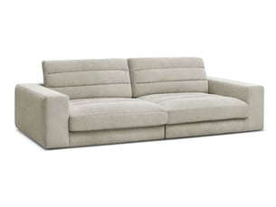 Canapé droit fixe BOBOCHIC SIERRA 3 places Tissu taupe