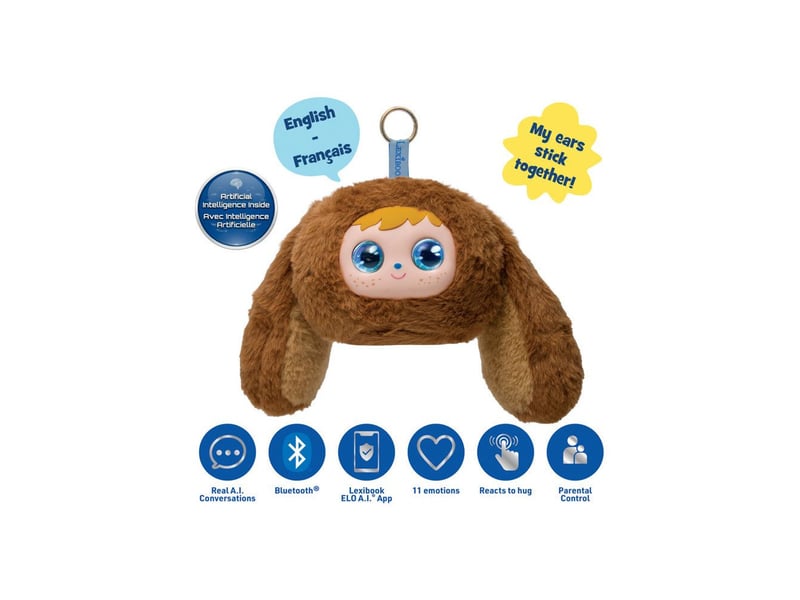  Peluche parlante interactive elo coco ia 3012-1 15 expressions voix bluetooth charge usb-c LEX3380743130040 - Conforama B
