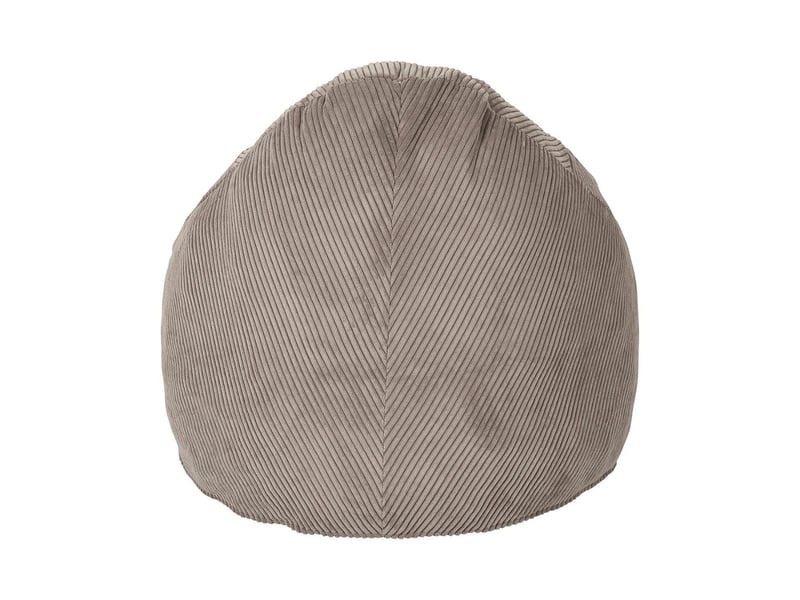 Chauffeuse poire en mousse et tissu velours côtelé taupe - amory AMORY - Conforama D