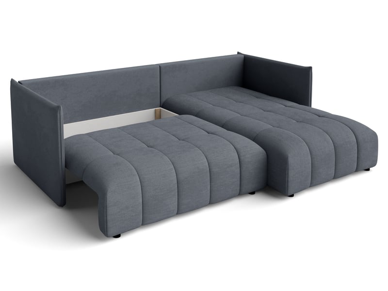  Canapé d'angle gris foncé avec fonction couchage cosmova 245 Cosmova - Conforama E