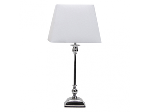 Lampe à poser fabrilamp percasol e27 coloris chromé 52 x 25 x 25 cm