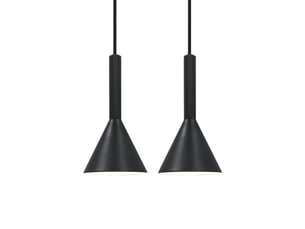 Suspension design simple et minimaliste, kelvis 2-kit en métal noir, ip20, nordlux