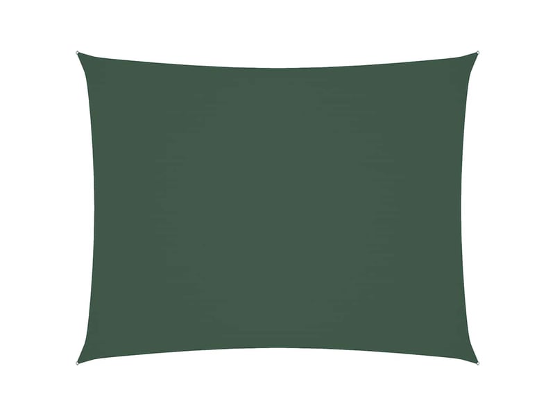  Voile de parasol - voile d'ombrage tissu oxford rectangulaire 5x6 m vert foncé  - Conforama A