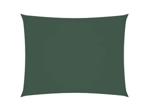 Voile de parasol - voile d'ombrage tissu oxford rectangulaire 5x6 m vert foncé
