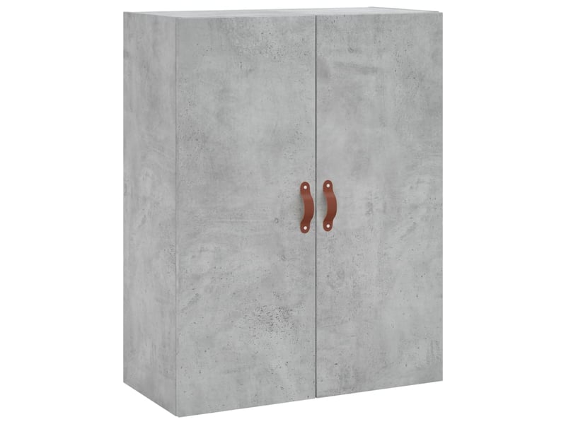  Buffet haut - bahut - meuble de rangement gris béton 69,5x34x180 cm bois d'ingénierie  - Conforama E
