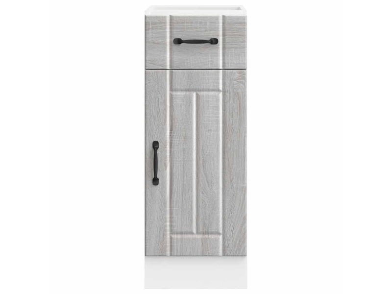  Meuble de rangement, armoire de cuisine lucca sonoma gris bois ingénierie shl2914  - Conforama C