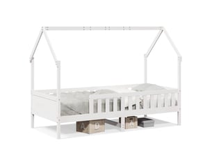 Lit simple 80x200 cm coloris blanc