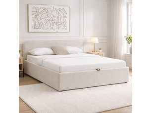 Lit coffre 140x190 cm CALICOSY   coloris gris