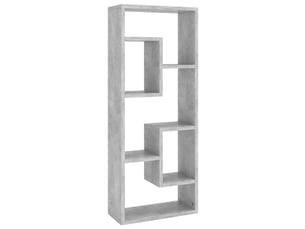 Étagère flottante, étagère murale gris béton 36x16x90 cm bois d'ingénierie cf42344
