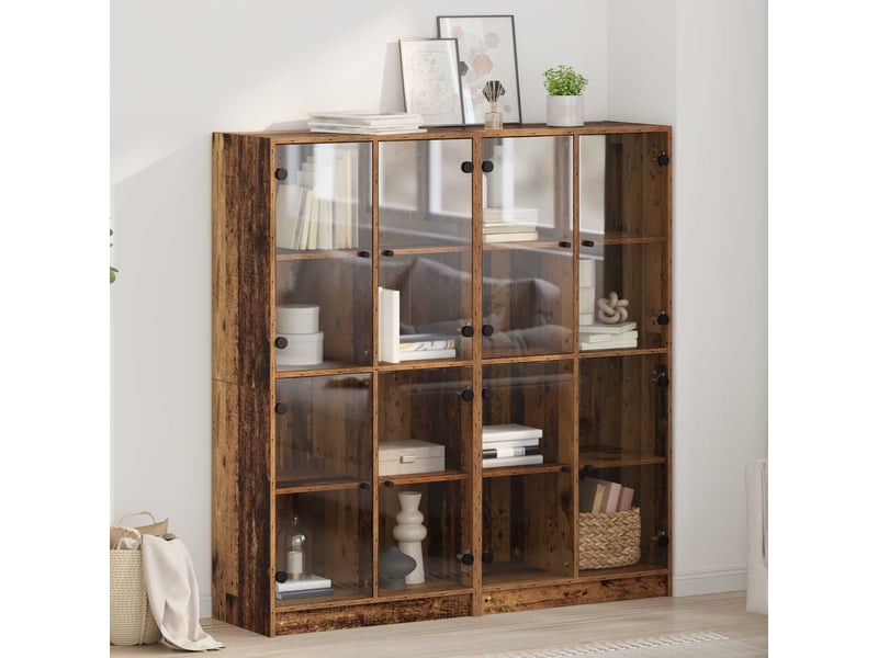 Buffet - haut armoire 2 pc bois ancien 68 x 37 x 142 cm - Conforama B