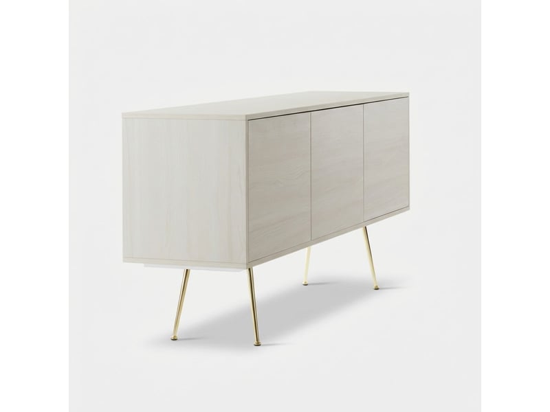 Buffet moderne avec 3 portes sayen - beige - Conforama D