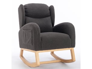 Fauteuil fixe BEAOK  Tissu gris