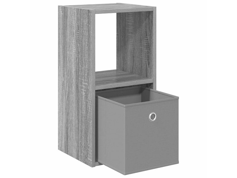  Table de chevet - cabinet de chevet - table de nuit gris sonoma 30,5 x 27 x 59,5 cm  - Conforama D