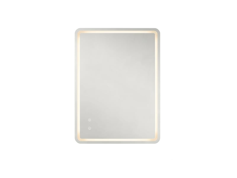  Miroir de salle de bain led 60x80 cm sans cadre, mural, 3 couleurs de lumière  - Conforama A