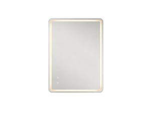 Miroir de salle de bain led 60x80 cm sans cadre, mural, 3 couleurs de lumière