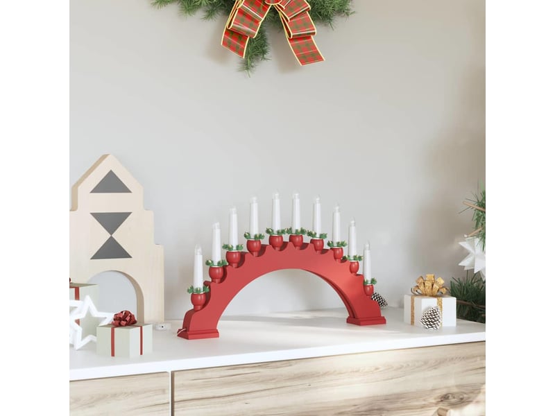  Arche de bougies de noël avec 10 bougies led led blanc chaud cf62117  - Conforama C
