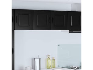 Meuble mural de cuisine | armoire de cuisine noir 80x31x40cm shl7381