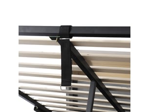 Lit coffre 140x190 cm <strong>STILVORA</strong>  <strong></strong> coloris gris