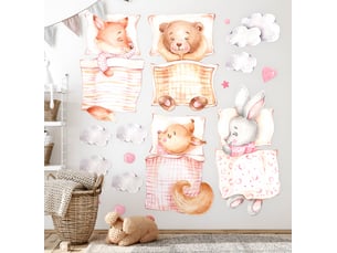 Sticker mural - animaux endormis100x135 cm