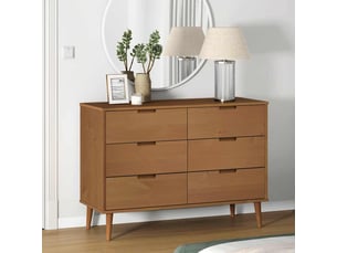 Commode 1 tiroir(s) <strong></strong> <strong></strong> coloris marron largeur 113 cm