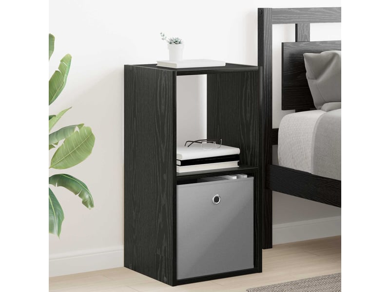  Table de chevet - cabinet de chevet - table de nuit 2 pc chêne noir 35 x 32 x 68,5 cm  - Conforama C