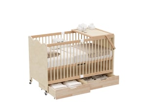 Lit combiné 70x140 cm <strong>OKMYHOME</strong>  <strong></strong> coloris naturel