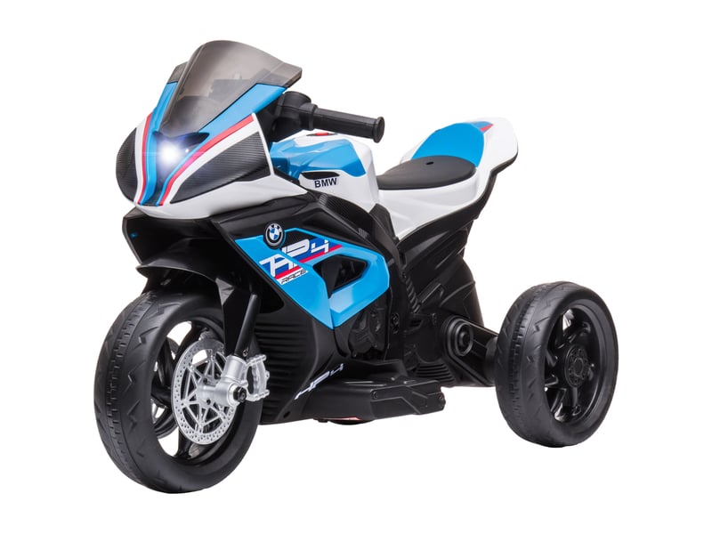 Moto électrique bmw hp4 pour enfants dès 18 mois, 2,5 kmh, marche avant et arrière, musique usb, 82,5 x 42 x 54 cm - Conforama B