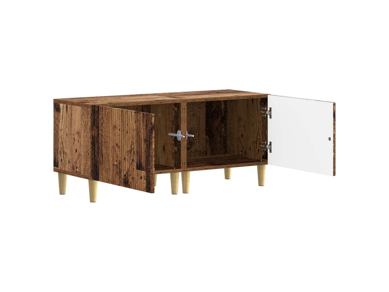  Meuble tv - banc tv - meuble de rangement bois ancien bois d'ingénierie  - Conforama C