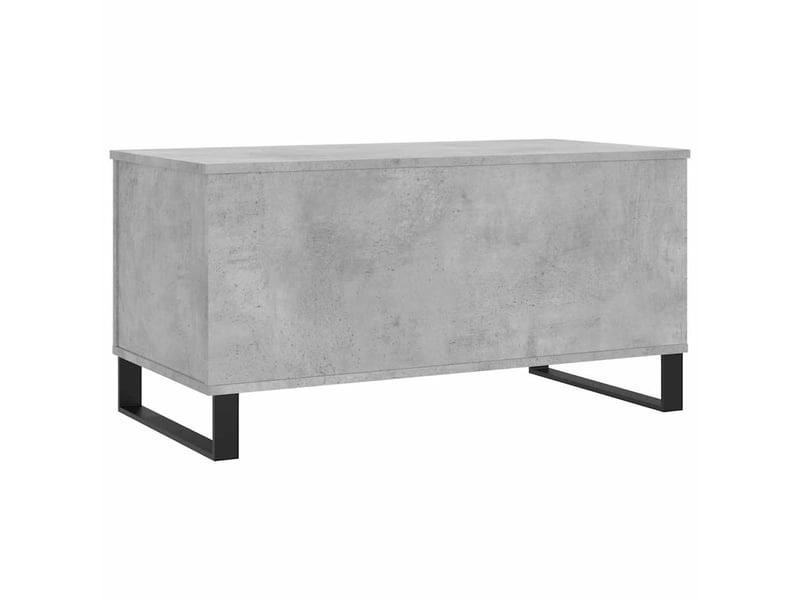  Table basse - table de salon - table à thé gris béton 90x44,5x45 cm bois d'ingénierie  - Conforama E