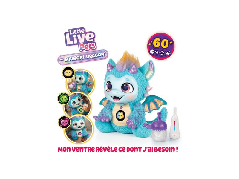  Dragon peluche interactive skye my magical dragon avec sons et lumieres multicolore LIT0630996267943 - Conforama B