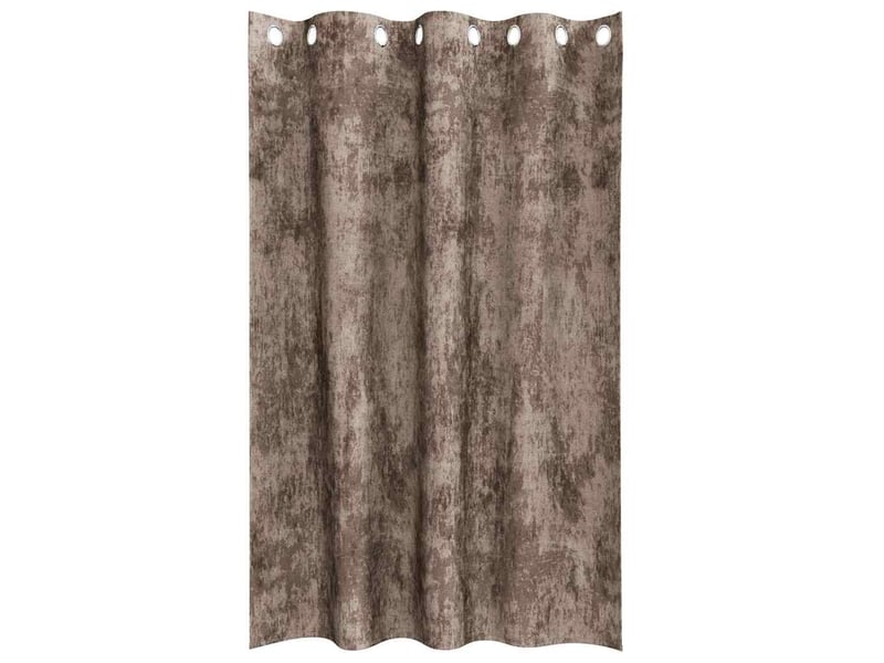  Lot de 2 rideaux en velours, rideaux de fenêtre cappuccino 175 x 140 cm velours cf44156  - Conforama D