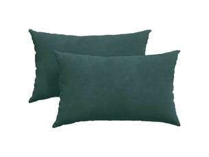 Lot de 2 coussins de canapé, coussins décoratifs vert foncé 50 x 30 cm cf59185