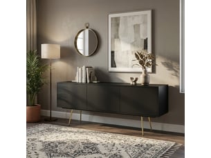 Meuble tv coloris noir 180 cm <strong>AHD AMAZING HOME DESIGN</strong>  <strong></strong>