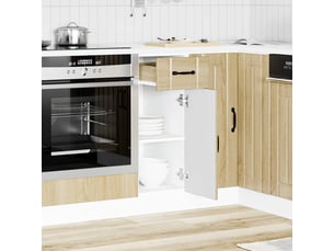 Meuble de rangement, armoire de cuisine lucca chêne sonoma bois ingénierie shl9573