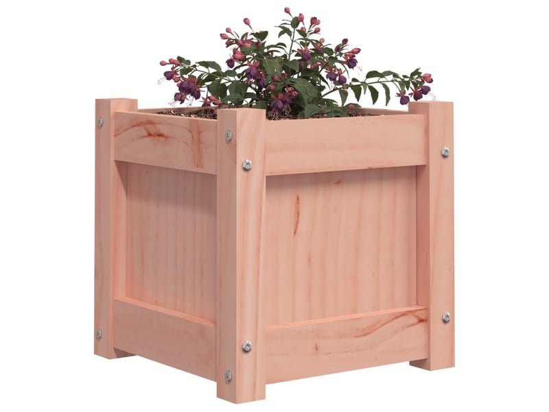 Jardinière - bac à fleurs 31x31x31 cm bois massif de douglas  - Conforama D