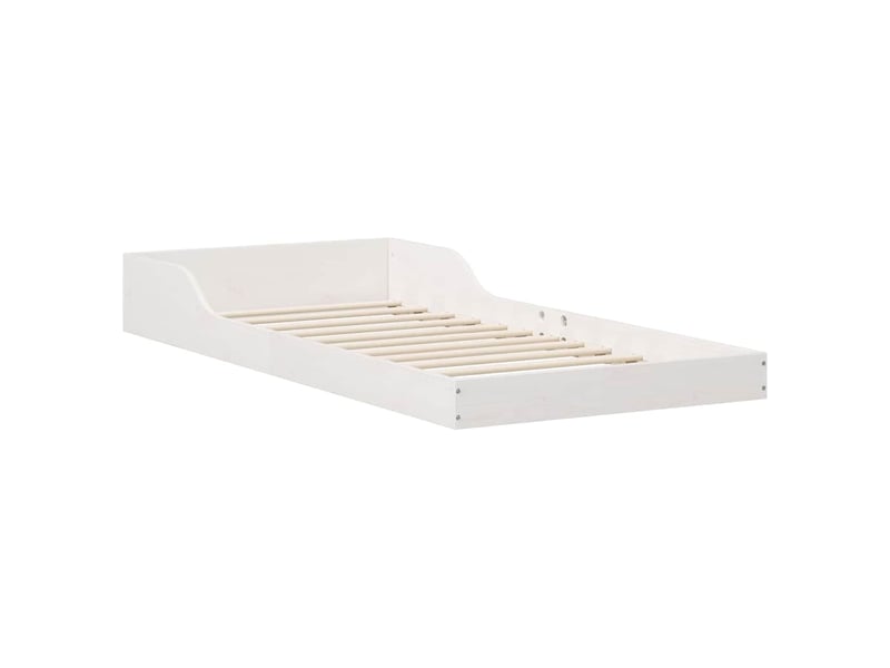  Lit simple- lit adulte -  cadre de lit blanc 90 x 190 cm pin massif  - Conforama D