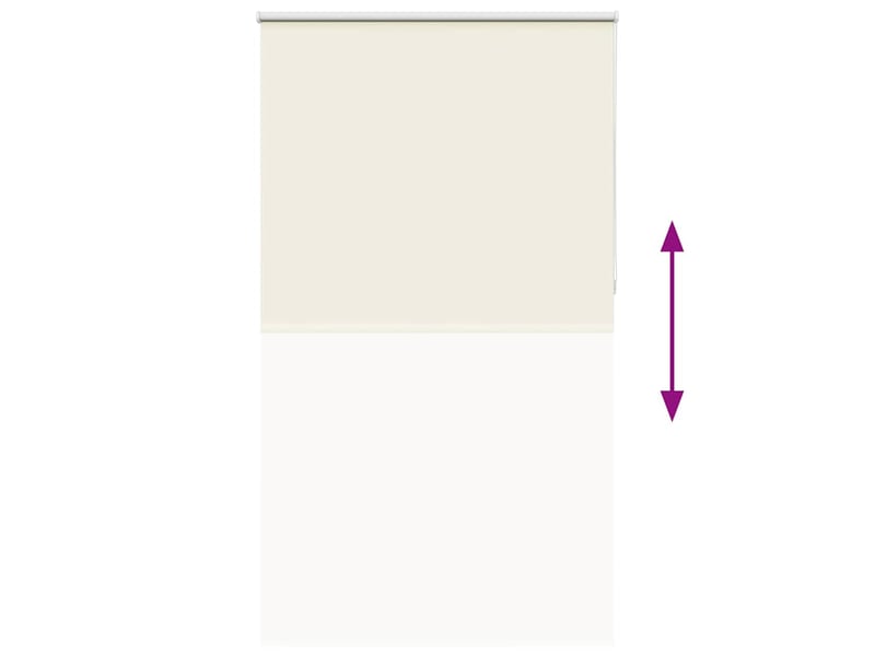 Store enrouleur occultant, store à rouleau blanc cassé 140x230 cm largeur tissu cf45530 - Conforama E
