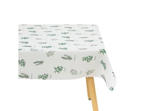 Nappe garrigue 240x140cm vert clair imprimé aromates