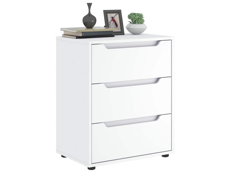 Buffet salon visnes blanc 60x40x73 cm bois d'ingénierie - Conforama B