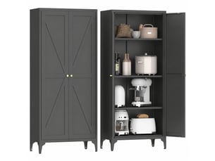 Buffet 2 porte(s)  0 tiroir(s)   - 70 cm coloris noir 
