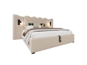 Lit coffre 160x200 cm HAUSS SPOLE coloris beige